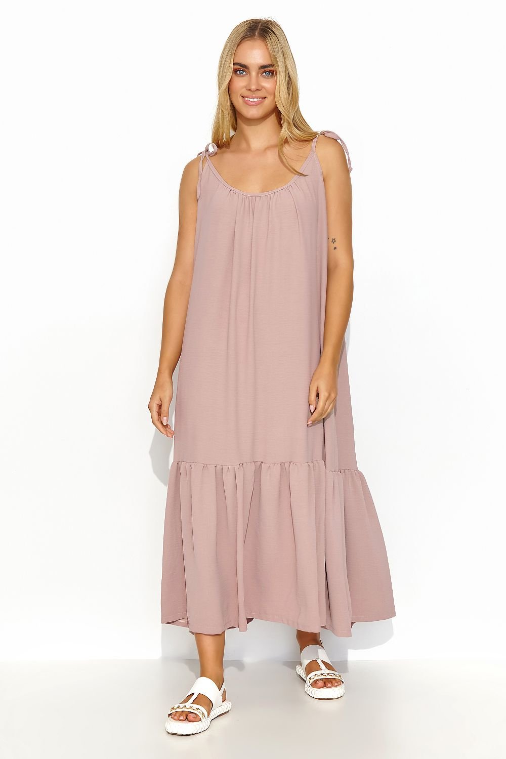 Breezy Ruffle Maxi Dress - Pink 1 / one-size-fits-all - Sport Finesse