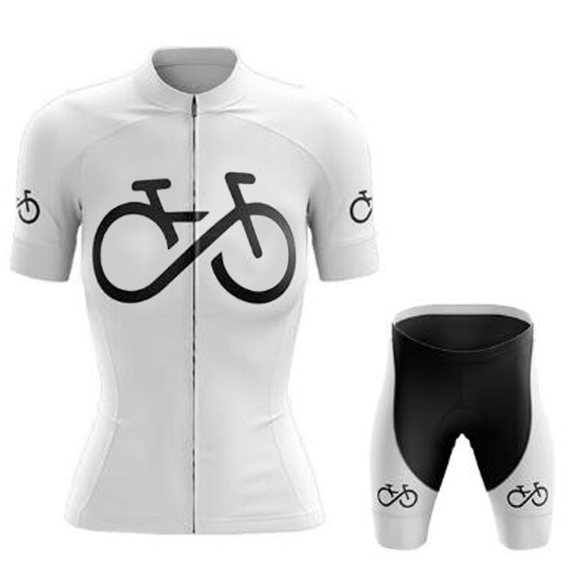 Unisex Forever Cycling Short-sleeved Cycling Suit - White Short Set / XS - Sport Finesse