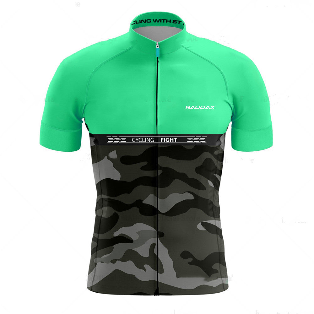 Raudax Pro Team camouflage Cycling Jersey - Mint Jersey / XS - Sport Finesse