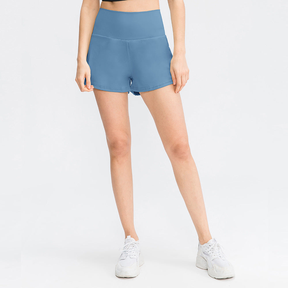Stretchy Tennis Shorts with Pockets - Blue / S - Sport Finesse