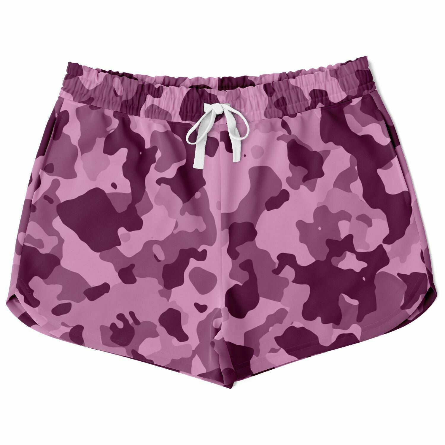Camouflage Pattern Loose Shorts - Purple / XS - Sport Finesse