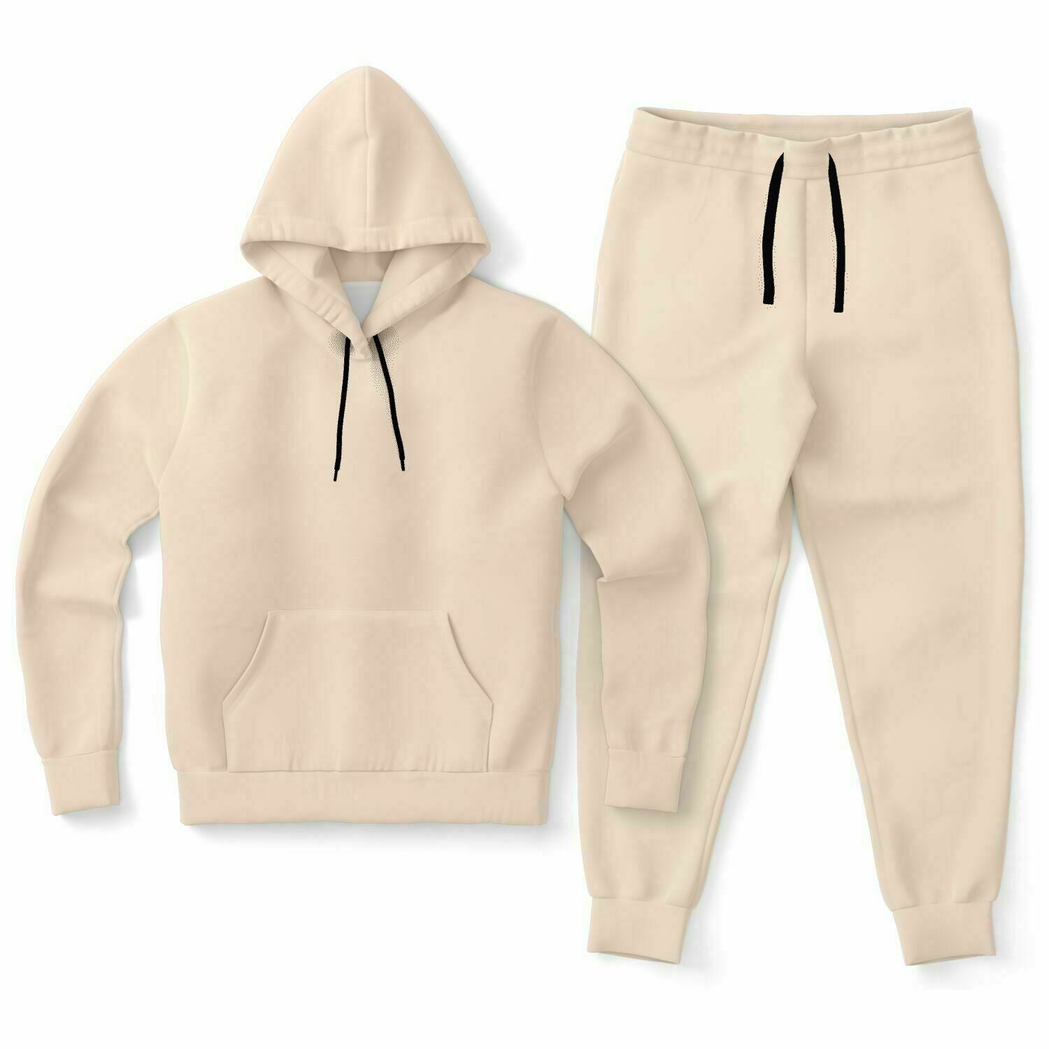Pale Orange Men's Hoodie and Jogger Set - XS / XS - Sport Finesse
