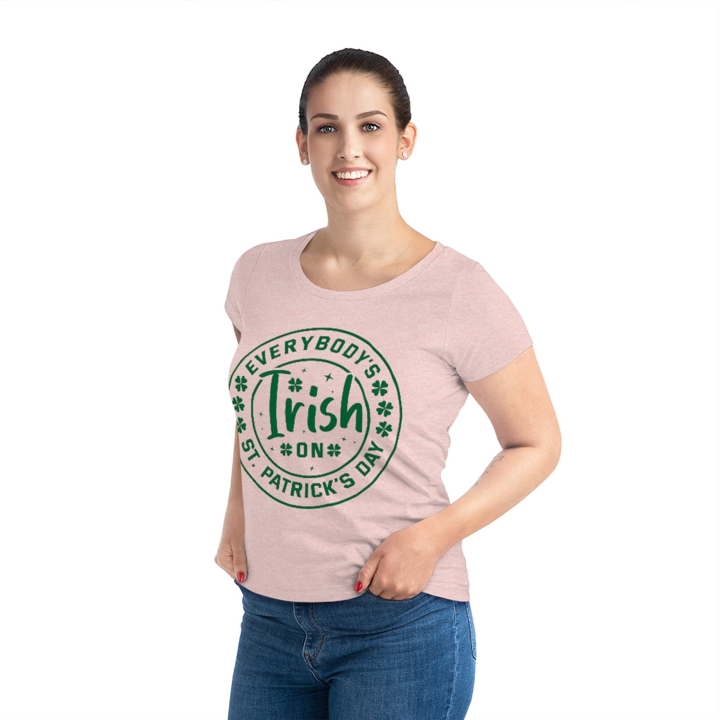 Everybody's Irish Women's T-shirt - Cream Heather Pink / L - Sport Finesse