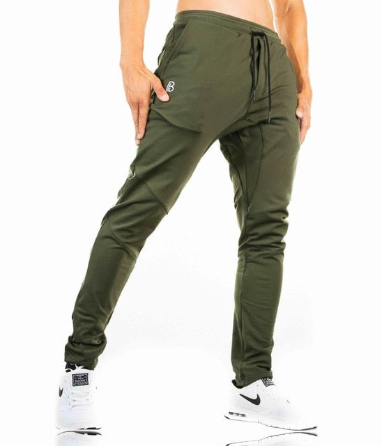 Men's Fitness Sweatpants - Army green / M - Sport Finesse
