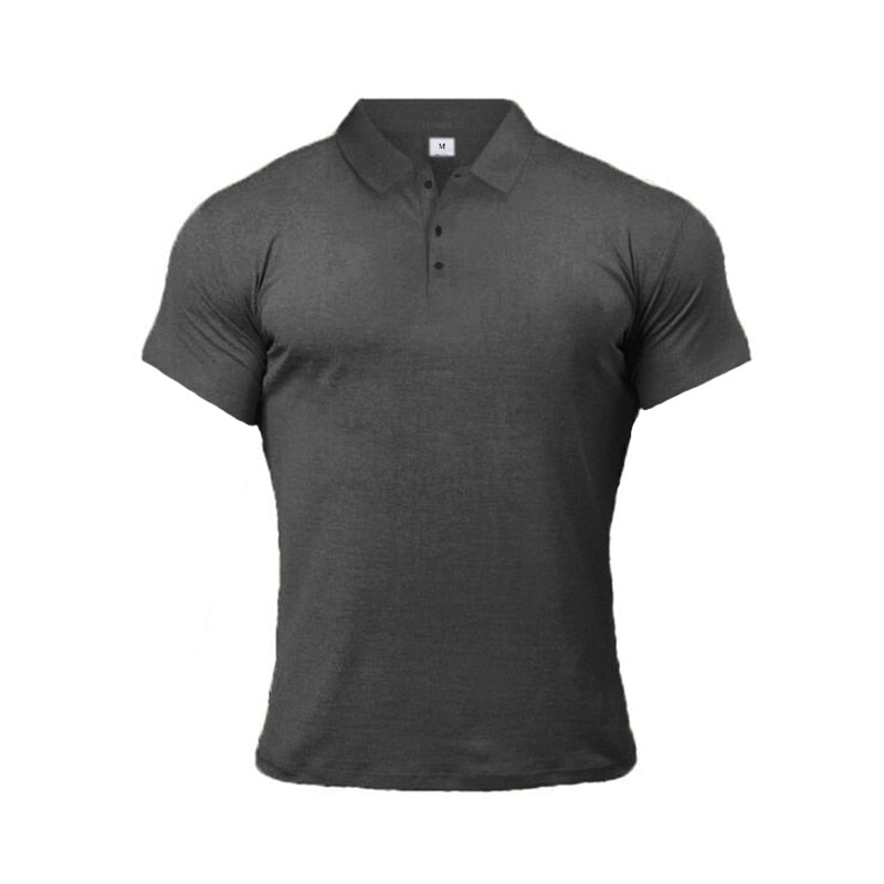 Short Sleeve Polo Workout T-Shirt