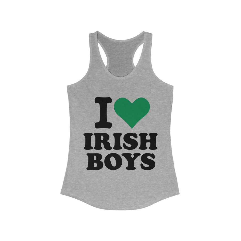 I love Irish Boys Women's Racerback Tank