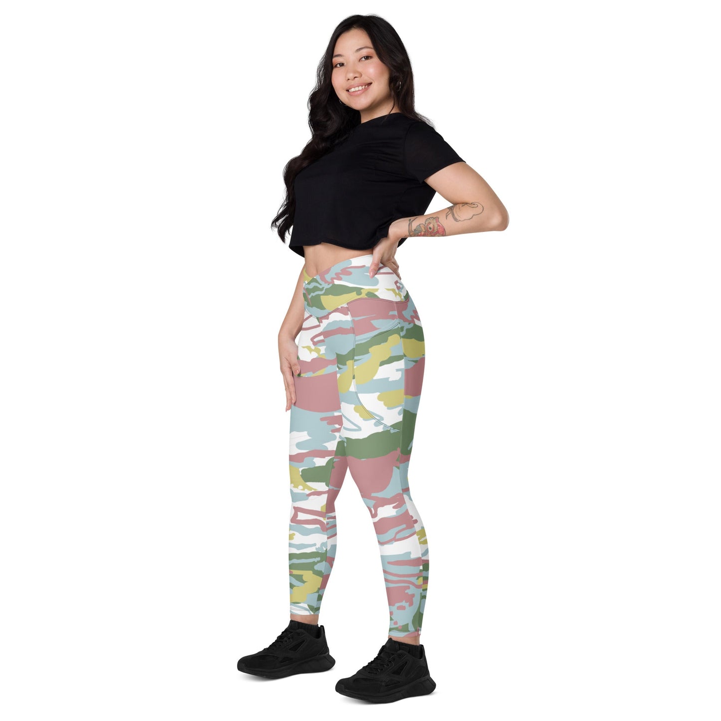 Camo leggings with pockets - 2XS / Multi - Sport Finesse