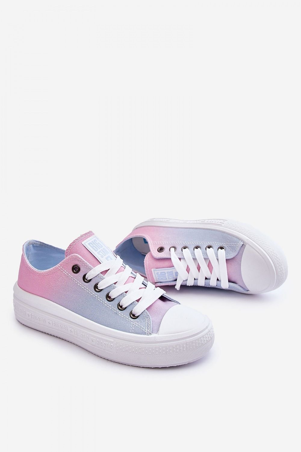 Classic Pink Gradient Step in Style Sneakers