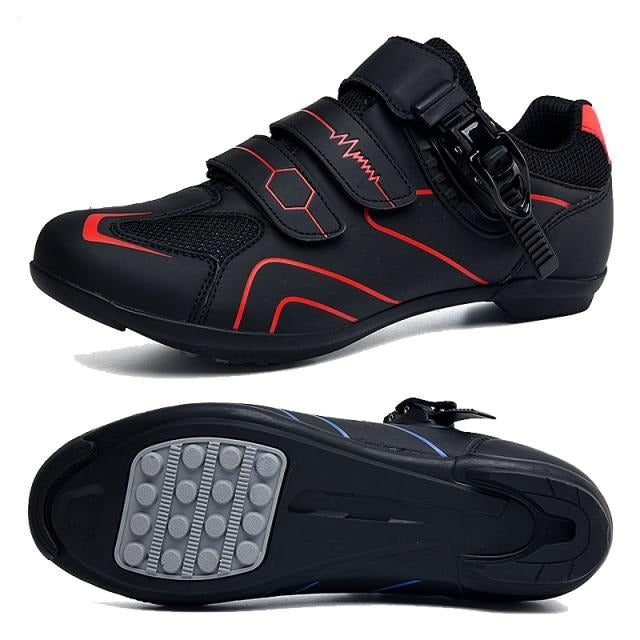 Flex Rubber Base Cycling Shoes - Red Rubber / 8 - Sport Finesse