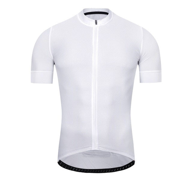 LUBI Summer Men High Quality Cycling Jersey - White / M - Sport Finesse