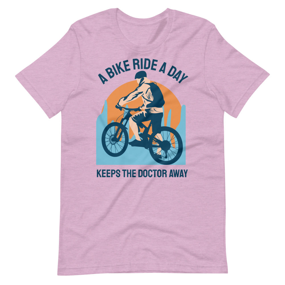 Keeps the Doctor Away Cycling T-Shirt - Heather Prism Lilac / S - Sport Finesse