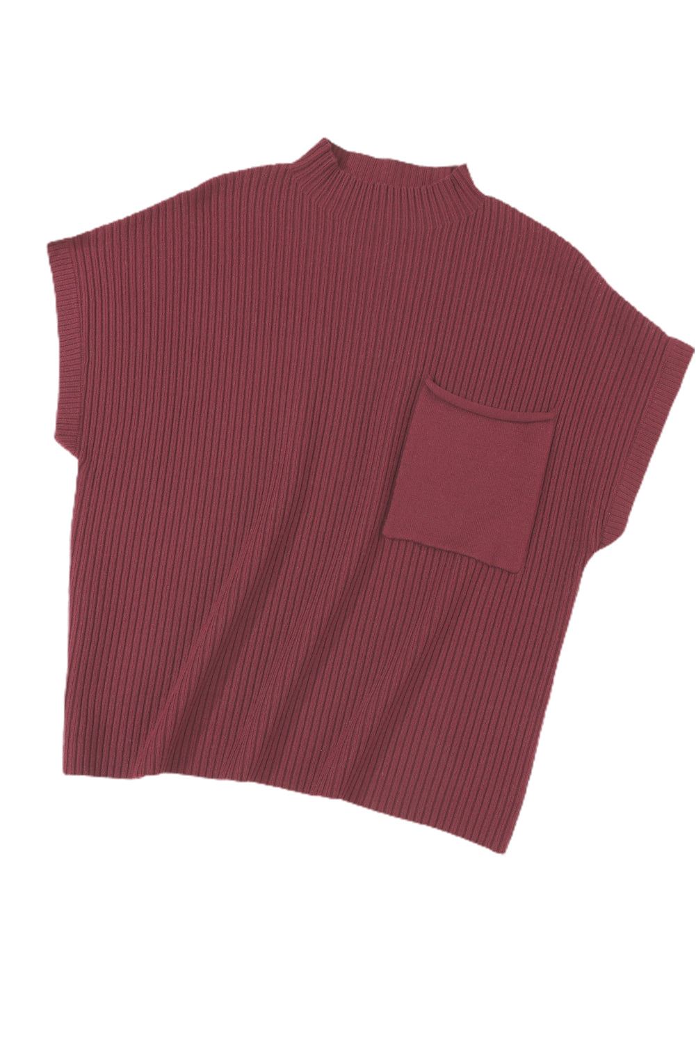 Cozy Breeze Ribbed Short-Sleeve Sweater