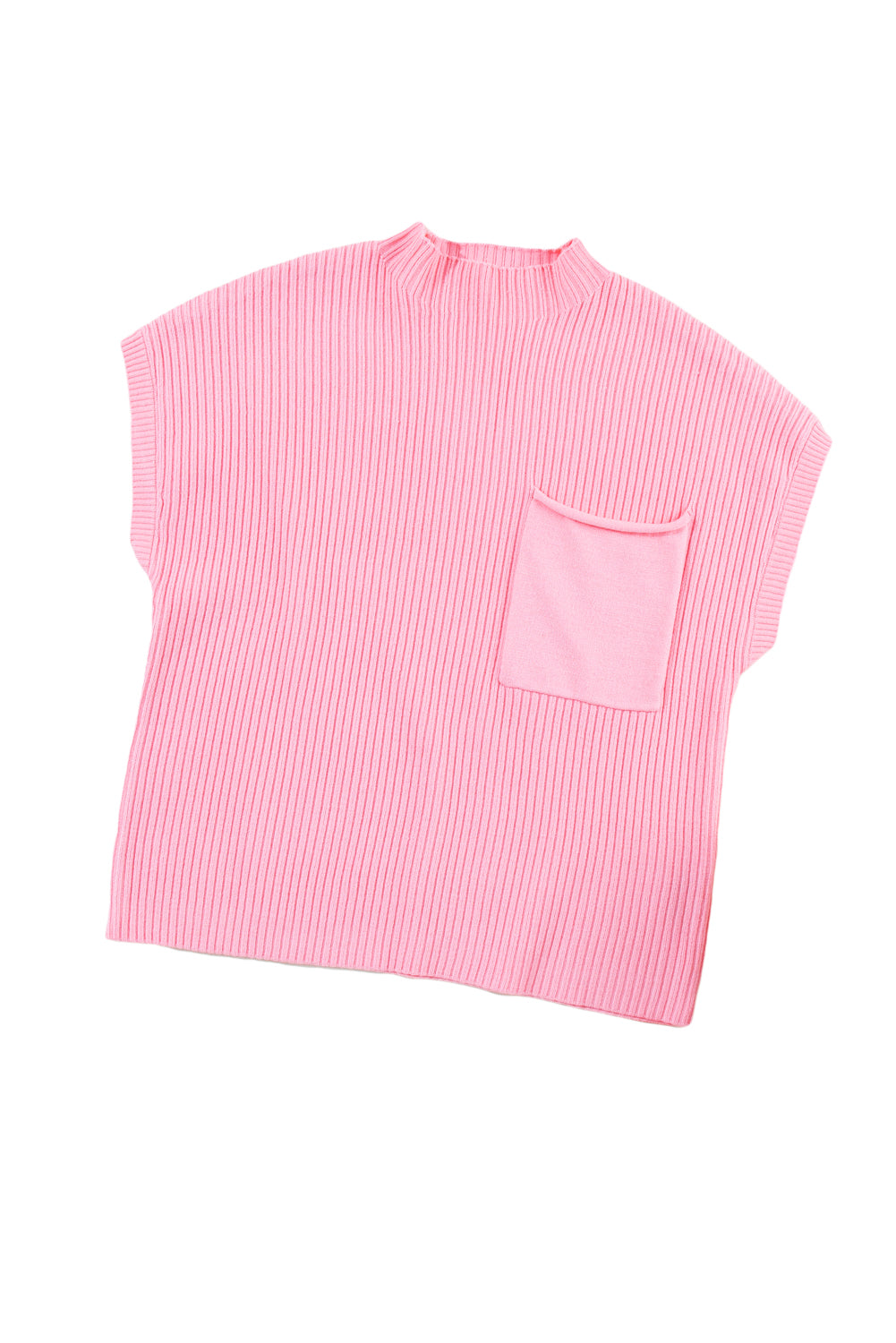 Cozy Breeze Ribbed Short-Sleeve Sweater