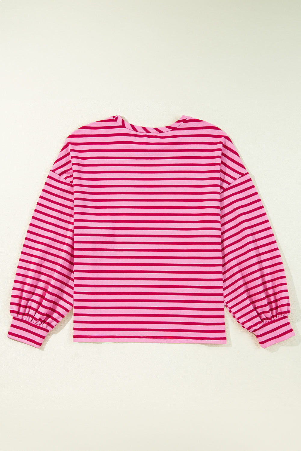 Sachet Pink Striped Oversized Long Sleeve Sweatshirt