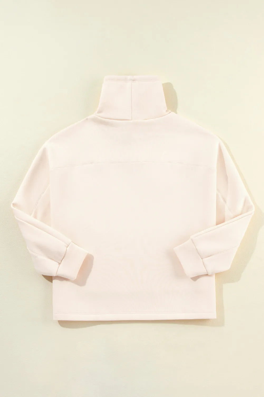 Drawstring Turtleneck Long Sleeve Sweatshirt