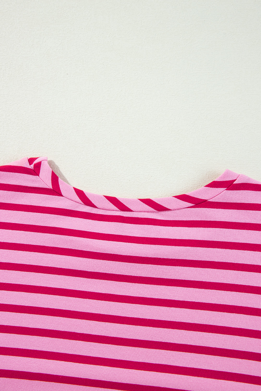 Sachet Pink Striped Oversized Long Sleeve Sweatshirt