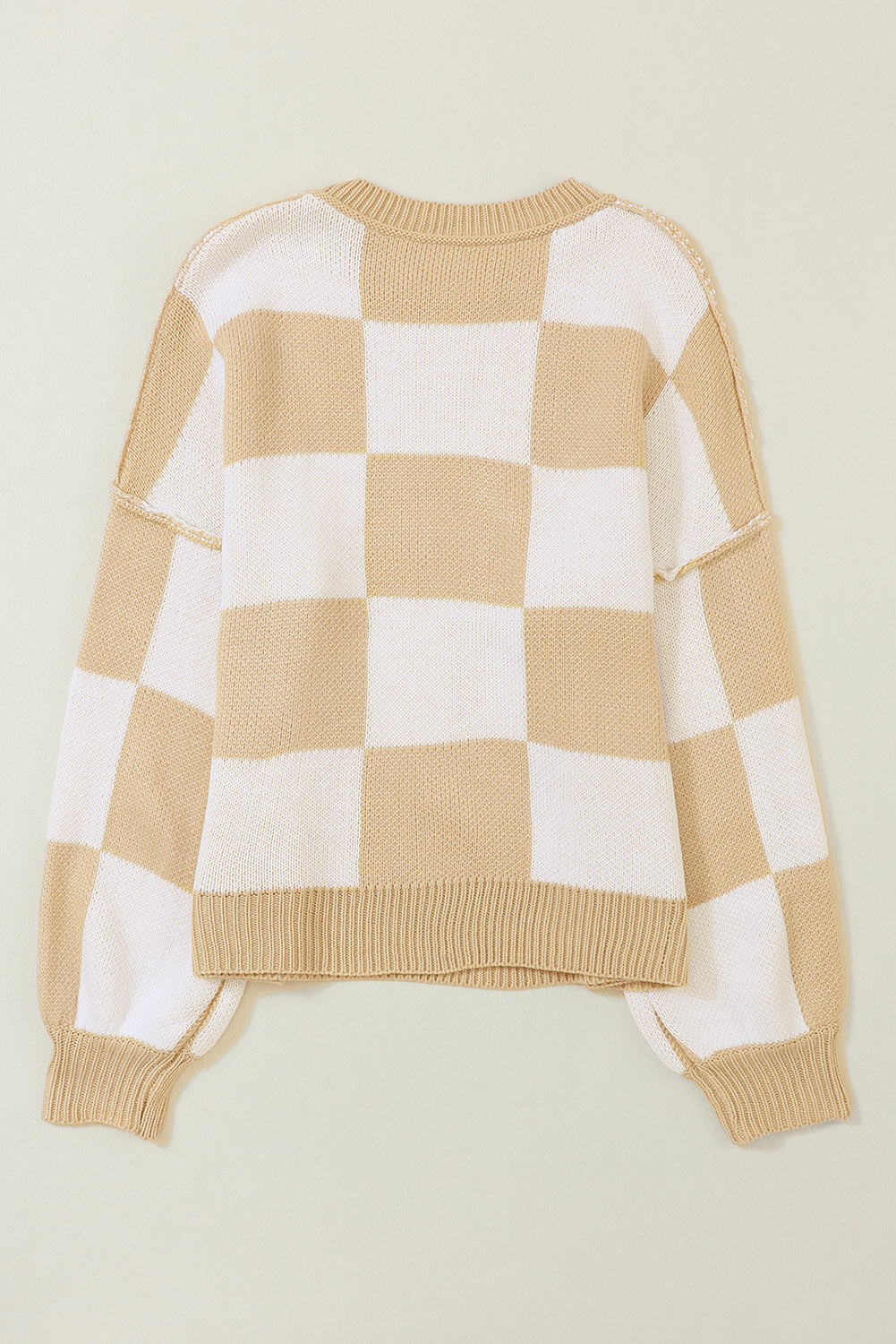 Plaid & Cozy Bishop Sleeve Sweater