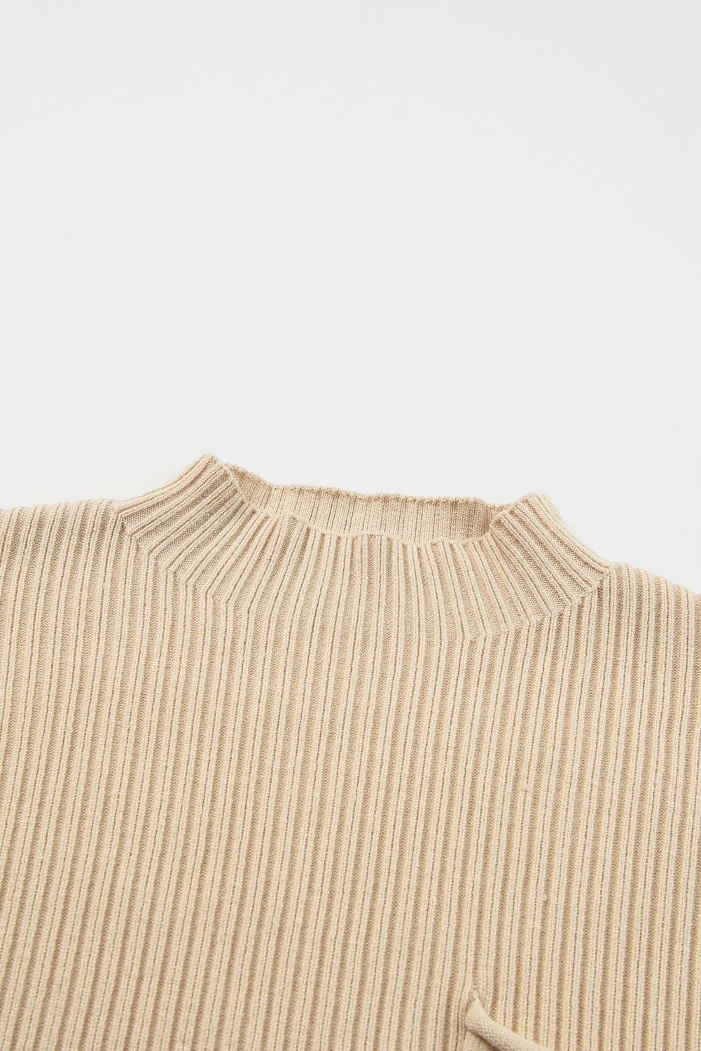 Cozy Breeze Ribbed Short-Sleeve Sweater