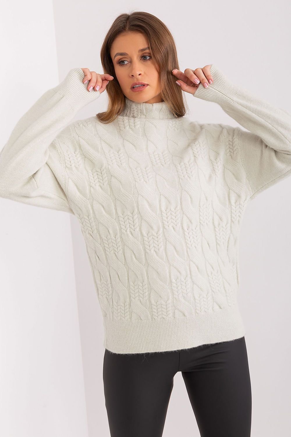 Cozy Vibe Variegated Turtleneck