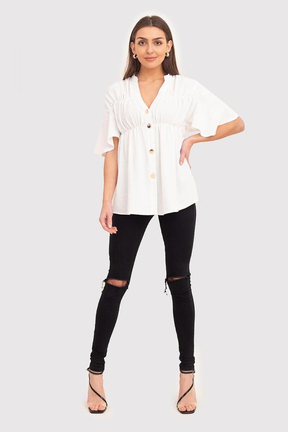 Breezy Button-Down Elegance Shirt