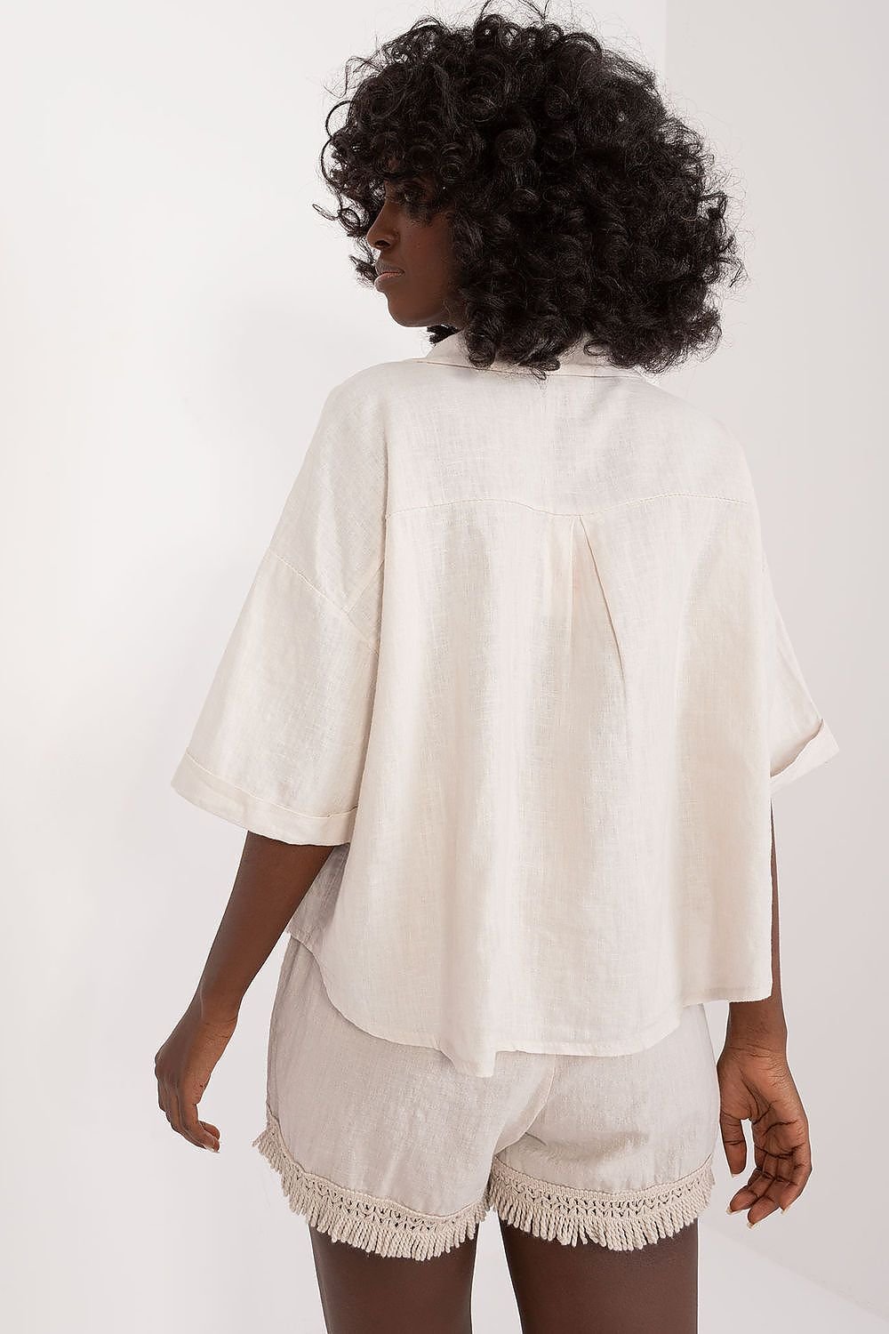 Summer Day Breezy Linen Blend Shirt