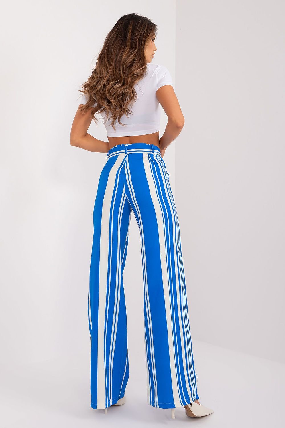 Modern Striped Comfort Wide-Leg Pants