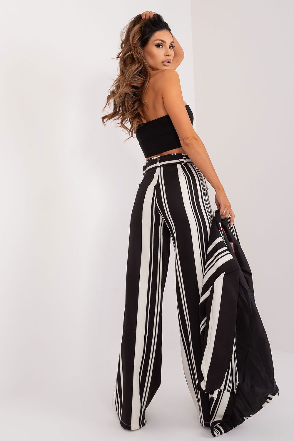 Modern Striped Comfort Wide-Leg Pants