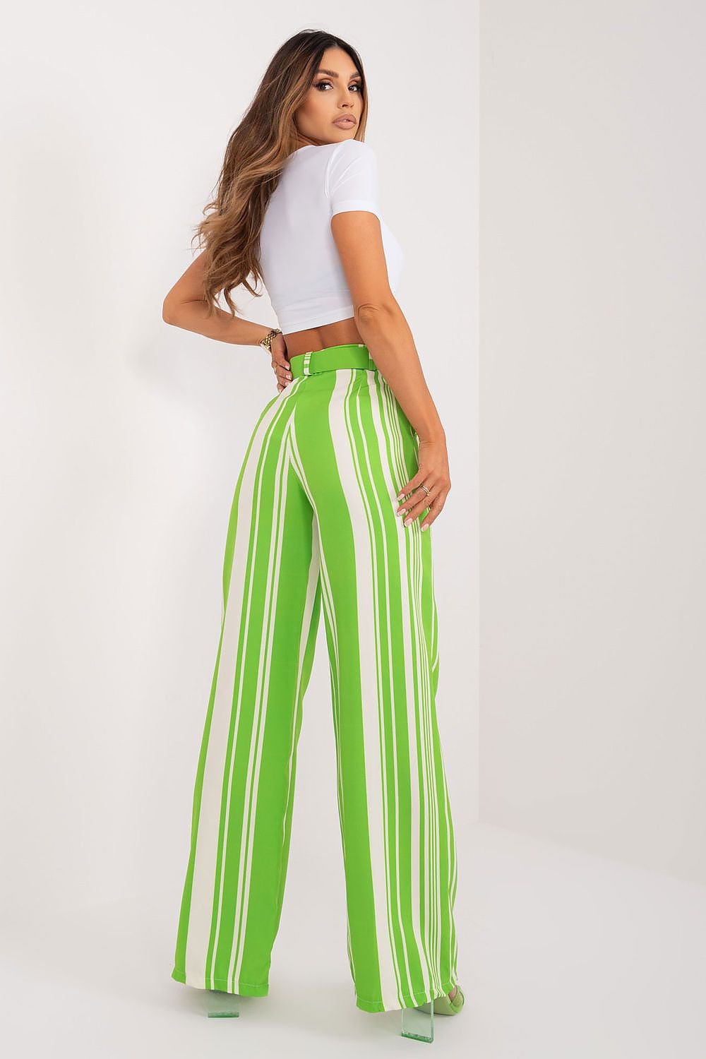 Modern Striped Comfort Wide-Leg Pants