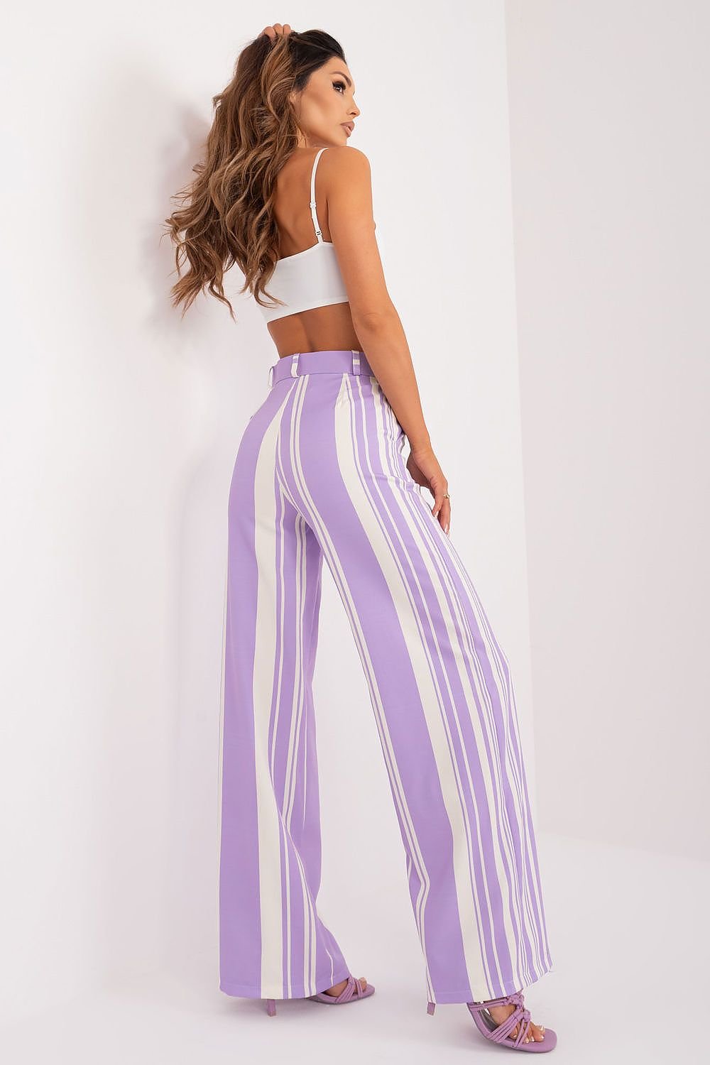 Modern Striped Comfort Wide-Leg Pants