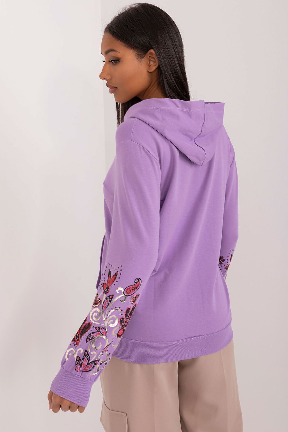 Trendy Vibe Printed Zipped Hooded Jacket