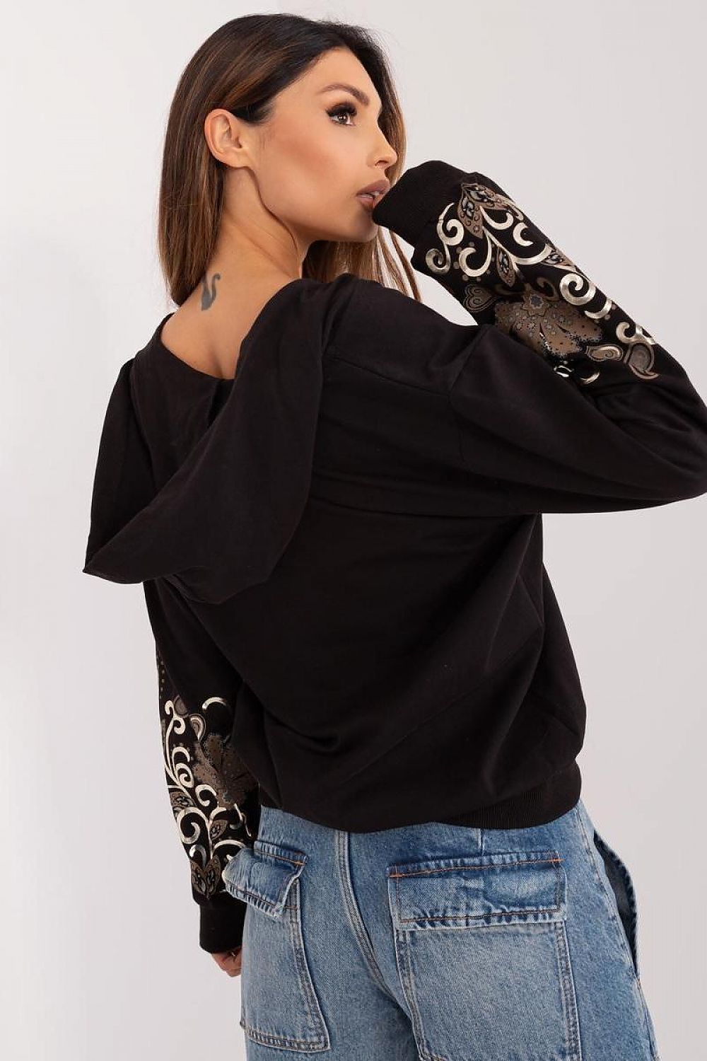 Trendy Vibe Printed Zipped Hooded Jacket