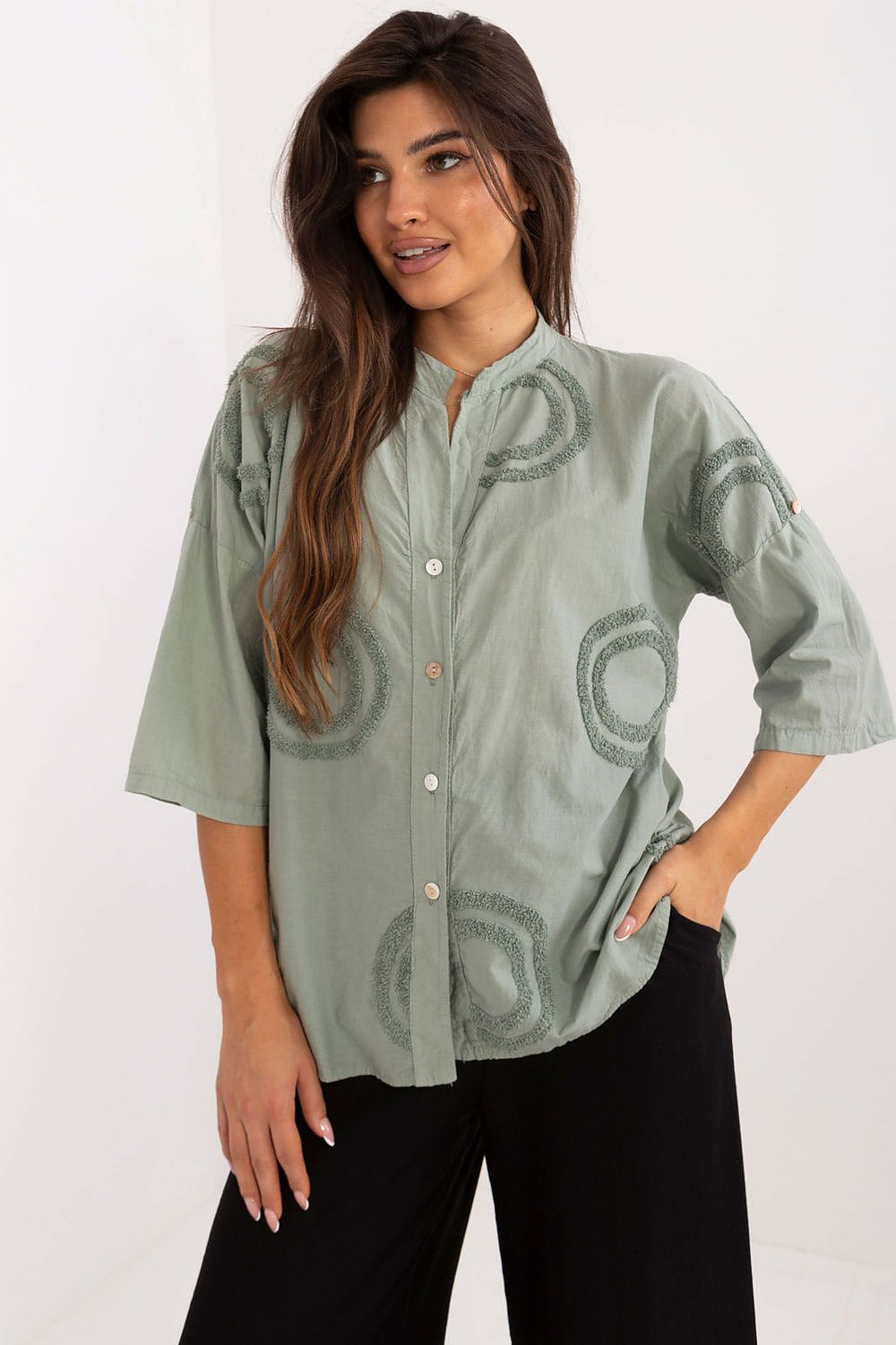 Elegant Breeze Embroidered Shirt