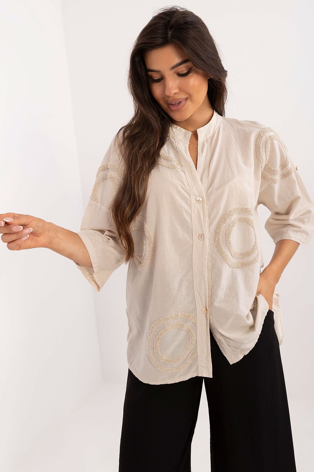 Elegant Breeze Embroidered Shirt