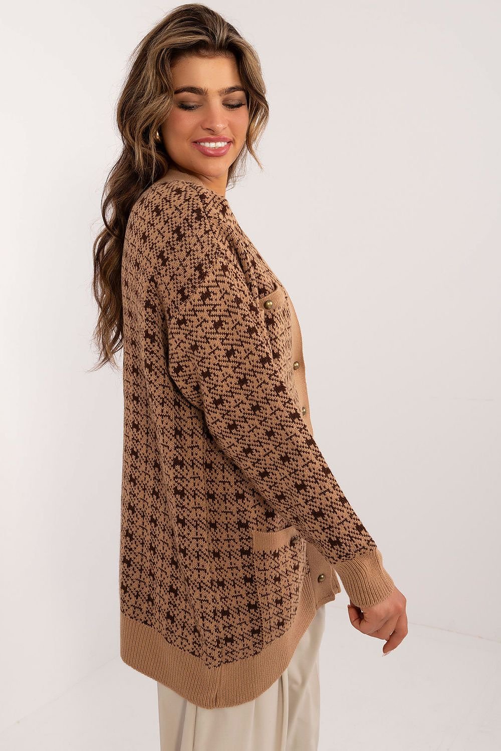 Chic Houndstooth Heritage Sweater