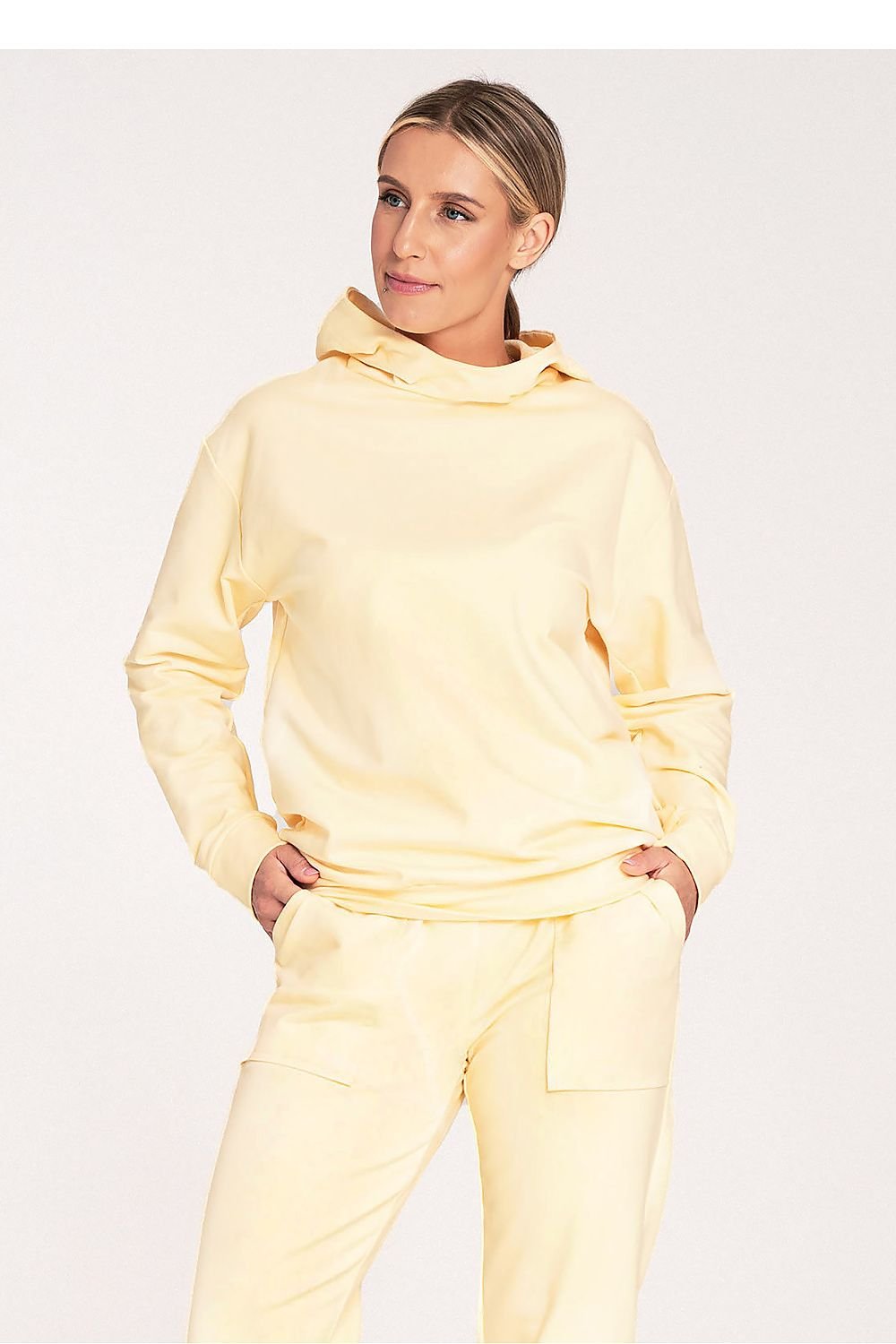 Cozy Vibes Ribbed Cuff Sweatshirt Hoodie