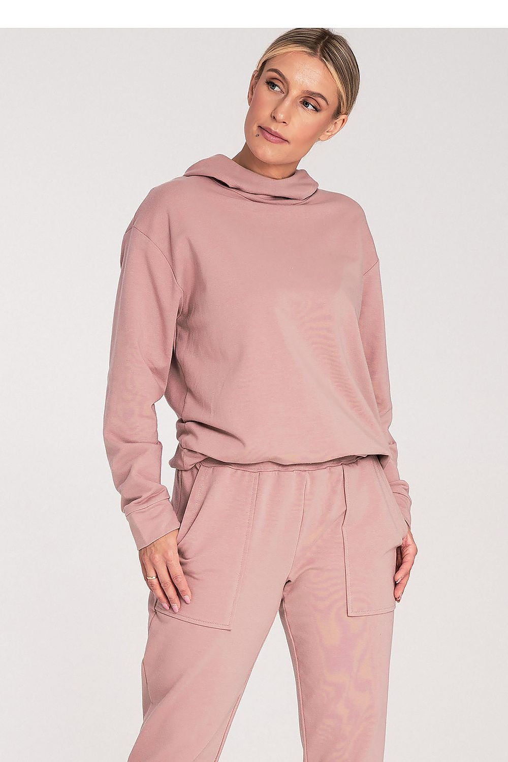 Cozy Vibes Ribbed Cuff Sweatshirt Hoodie