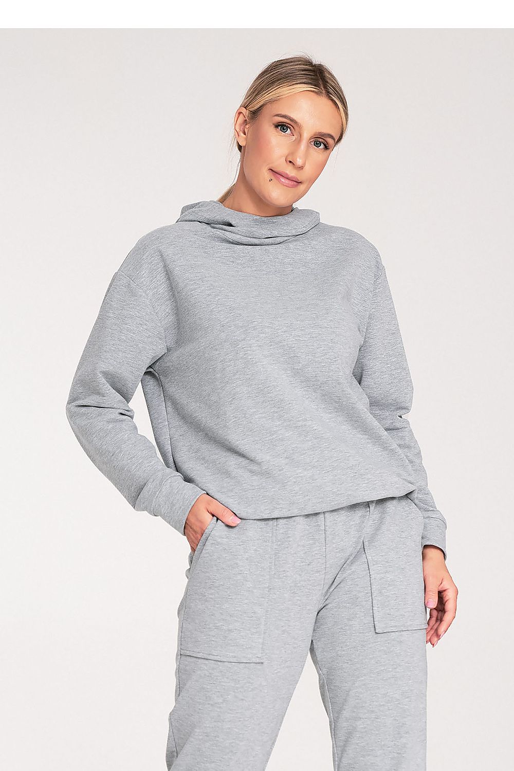 Cozy Vibes Ribbed Cuff Sweatshirt Hoodie