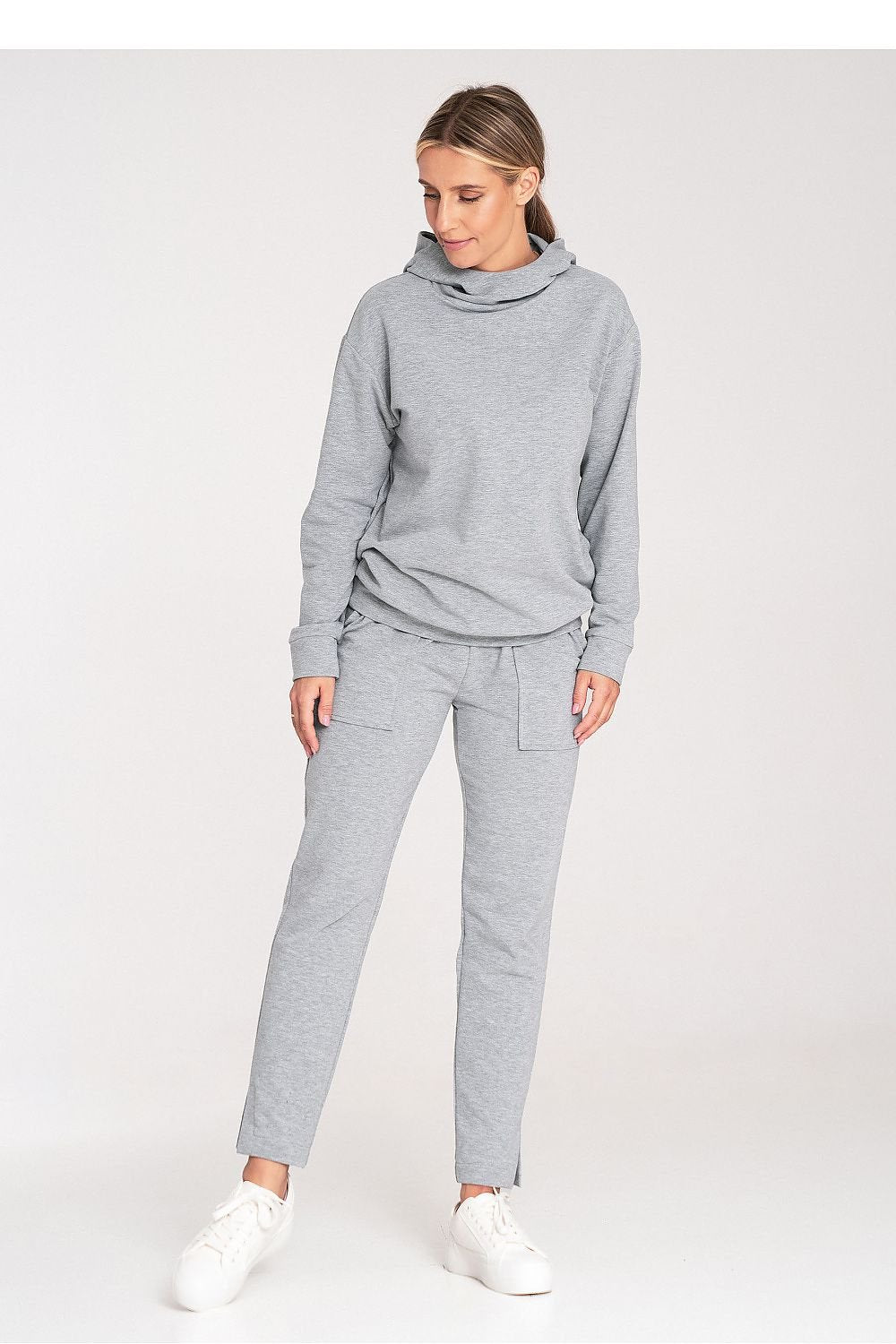 Cozy Vibes Ribbed Cuff Sweatshirt Hoodie