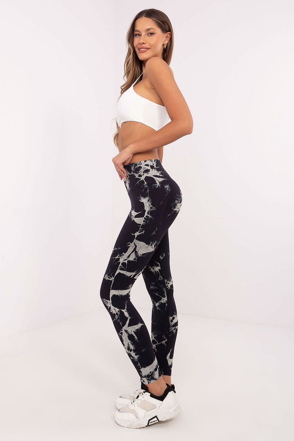 Power Flow Printed Activewear Long Leggings