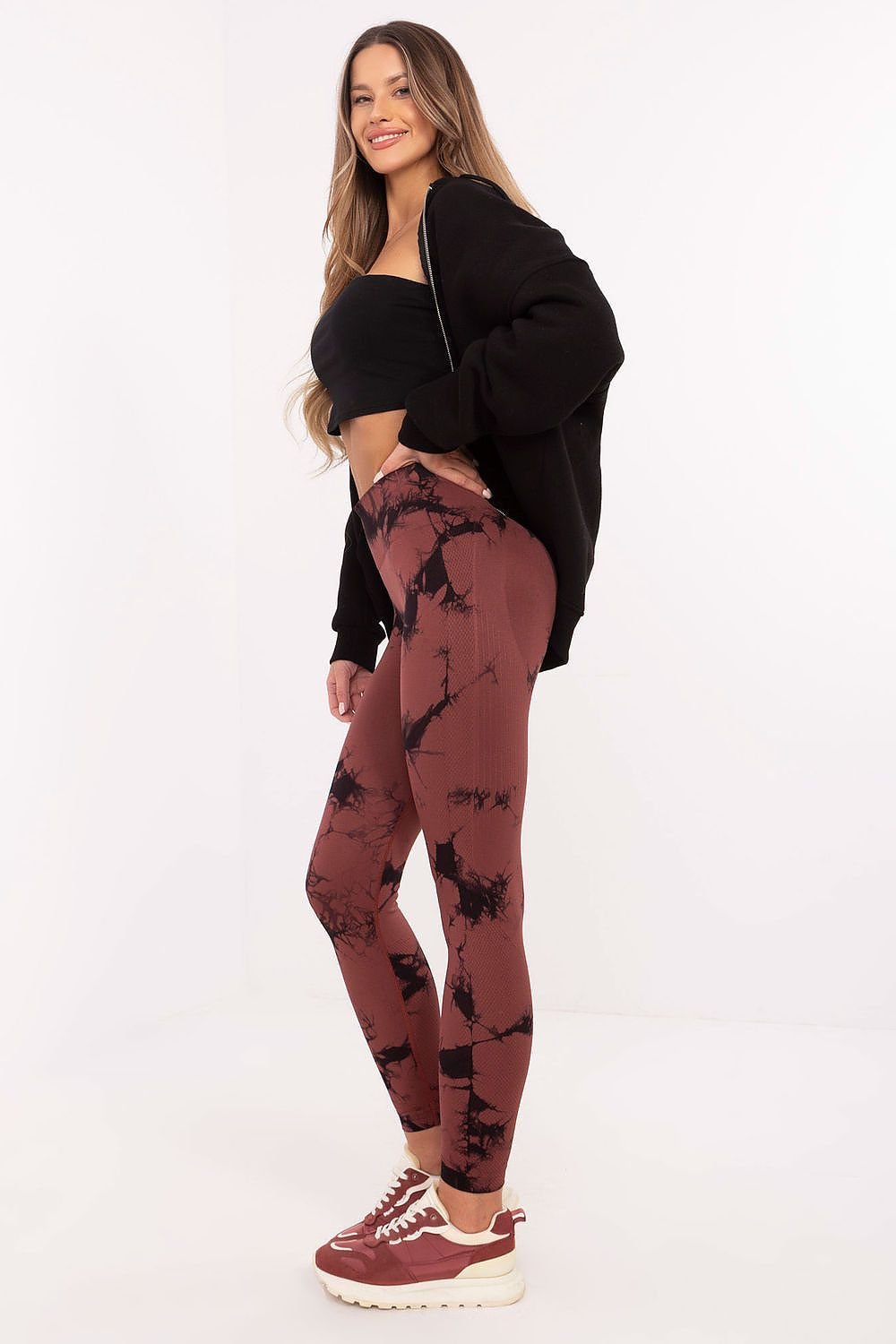 Power Flow Printed Activewear Long Leggings