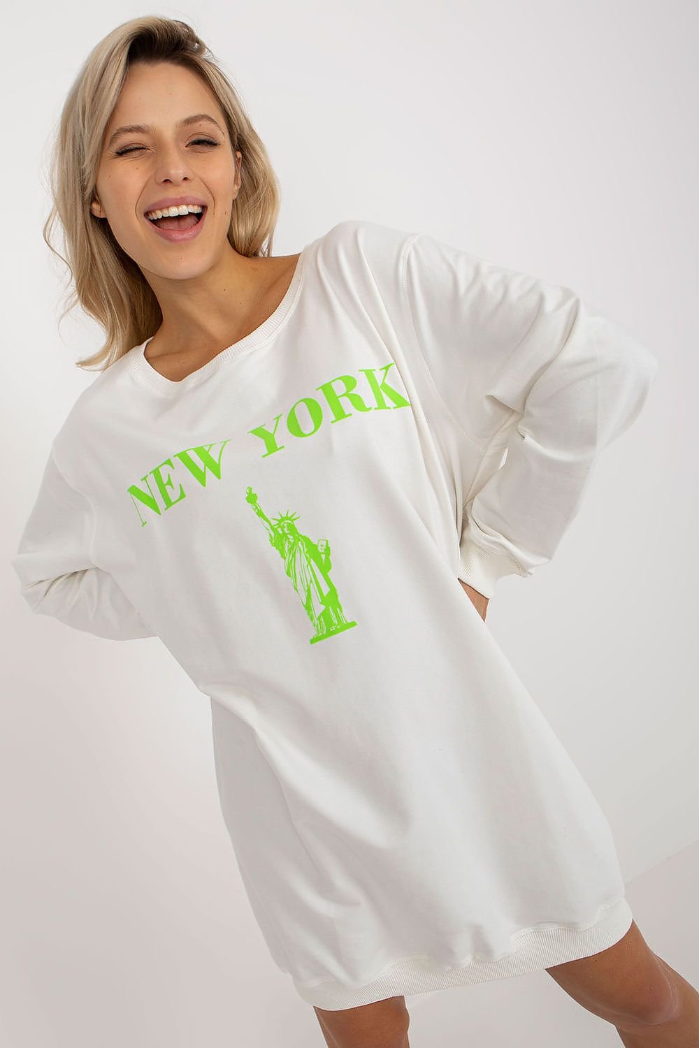 Relaxed Style Longline Sweatshirt