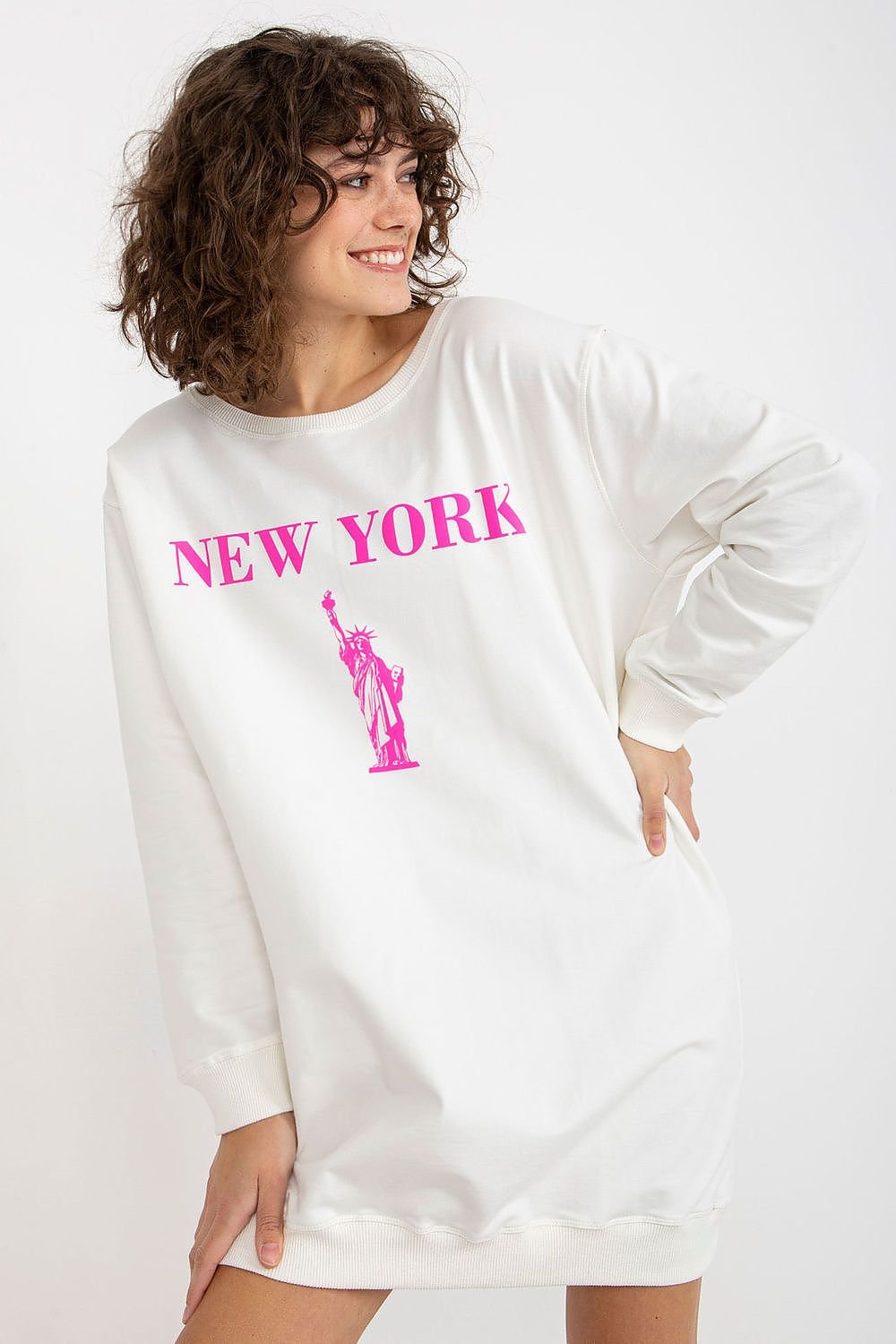 Relaxed Style Longline Sweatshirt