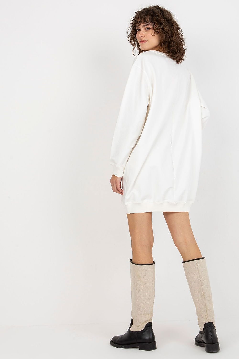 Relaxed Style Longline Sweatshirt