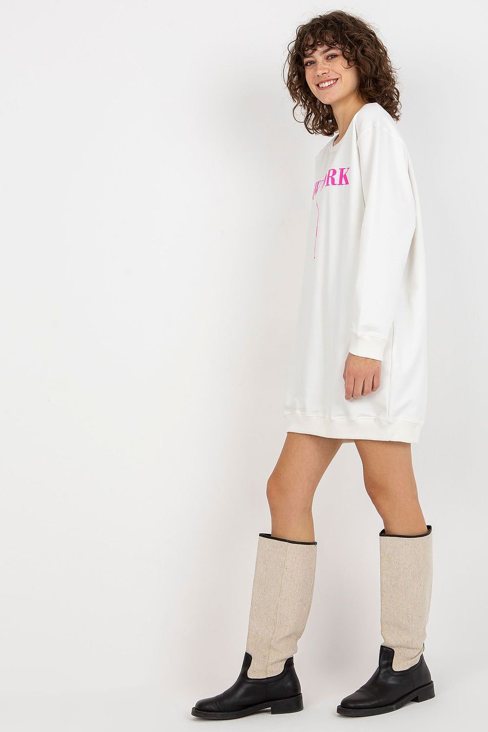 Relaxed Style Longline Sweatshirt