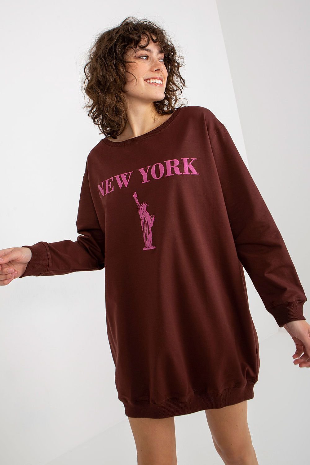 Relaxed Style Longline Sweatshirt