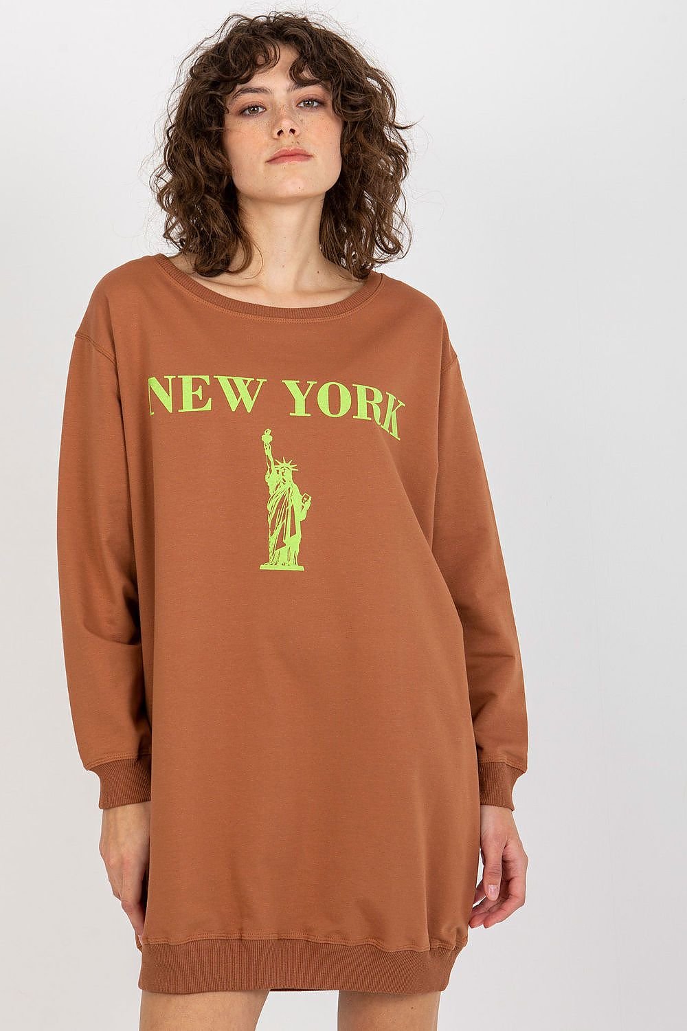 Relaxed Style Longline Sweatshirt