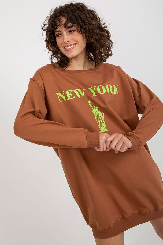 Relaxed Style Longline Sweatshirt