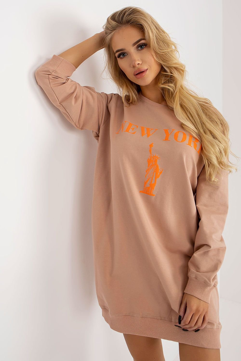 Relaxed Style Longline Sweatshirt