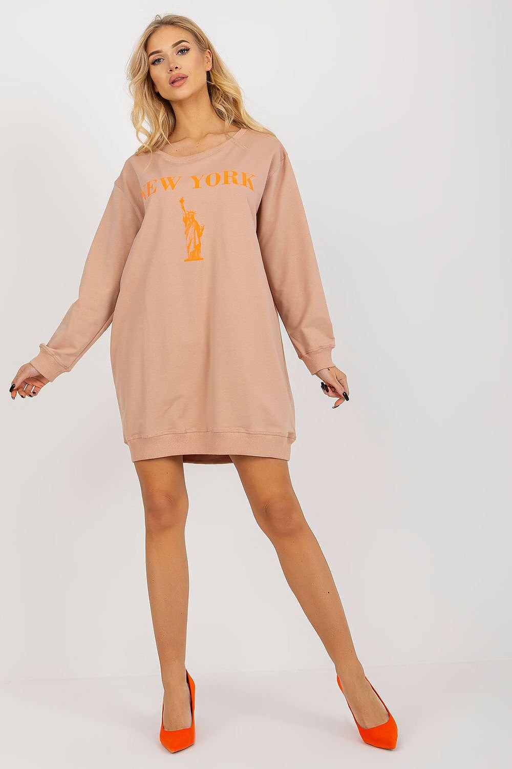 Relaxed Style Longline Sweatshirt