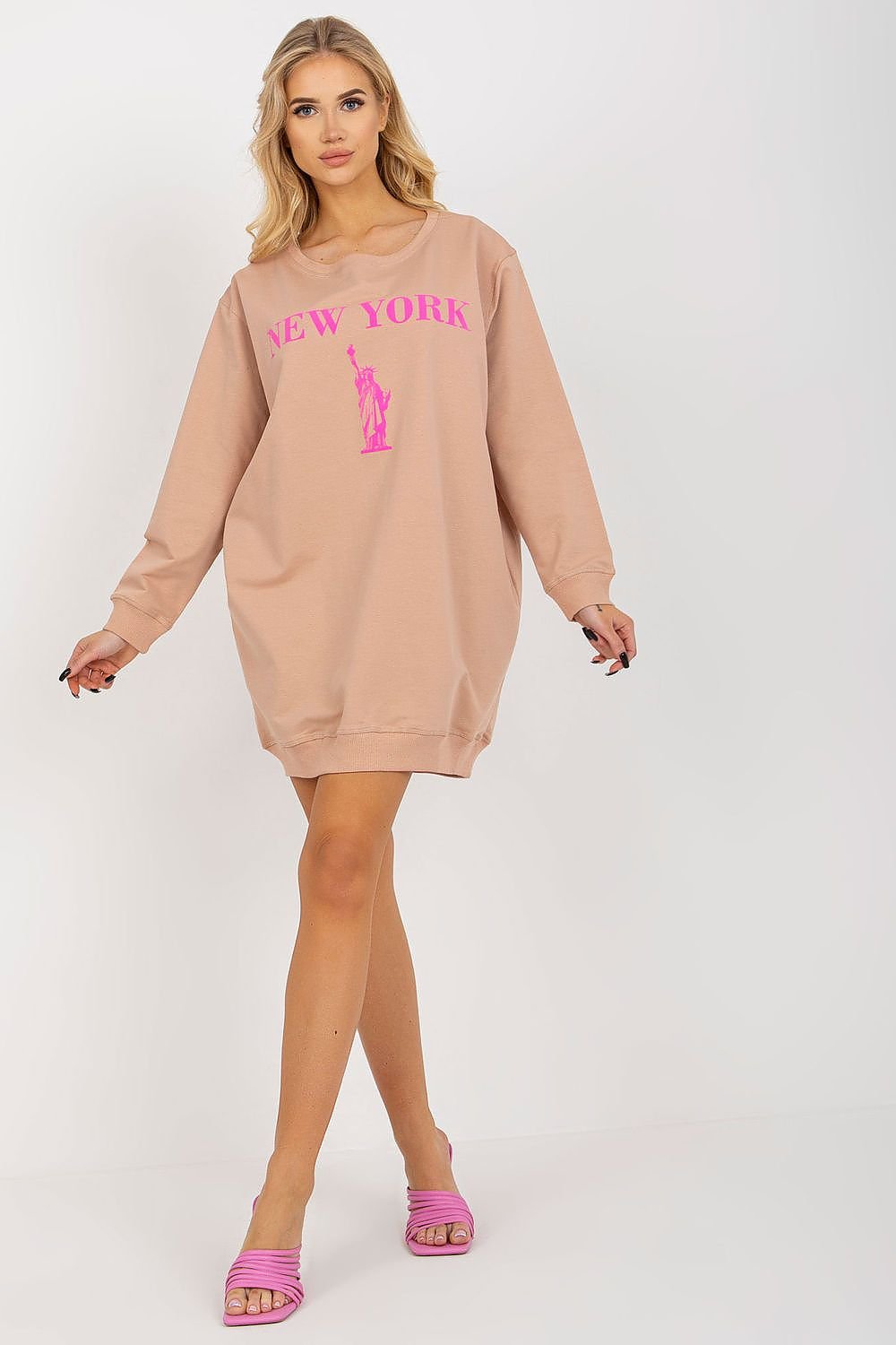 Relaxed Style Longline Sweatshirt